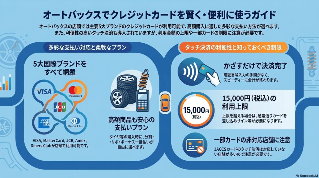 オートバックスの支払方法は？車検やタイヤ購入の決済を徹底解説