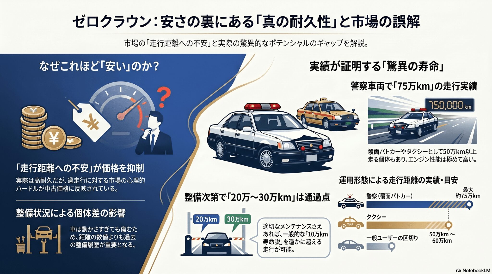 ゼロクラウンはなぜ安い？18クラウンの寿命や維持費を徹底解説