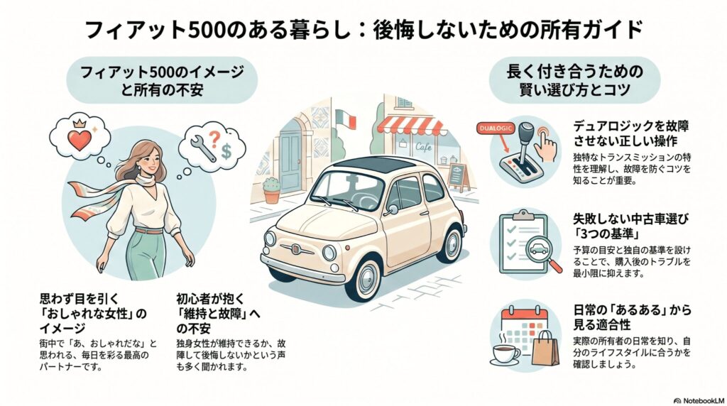 フィアット500に乗ってる女の共通イメージとは
