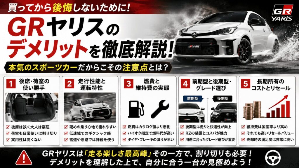 GRヤリスのデメリットとは？後悔しないための全情報を紹介
